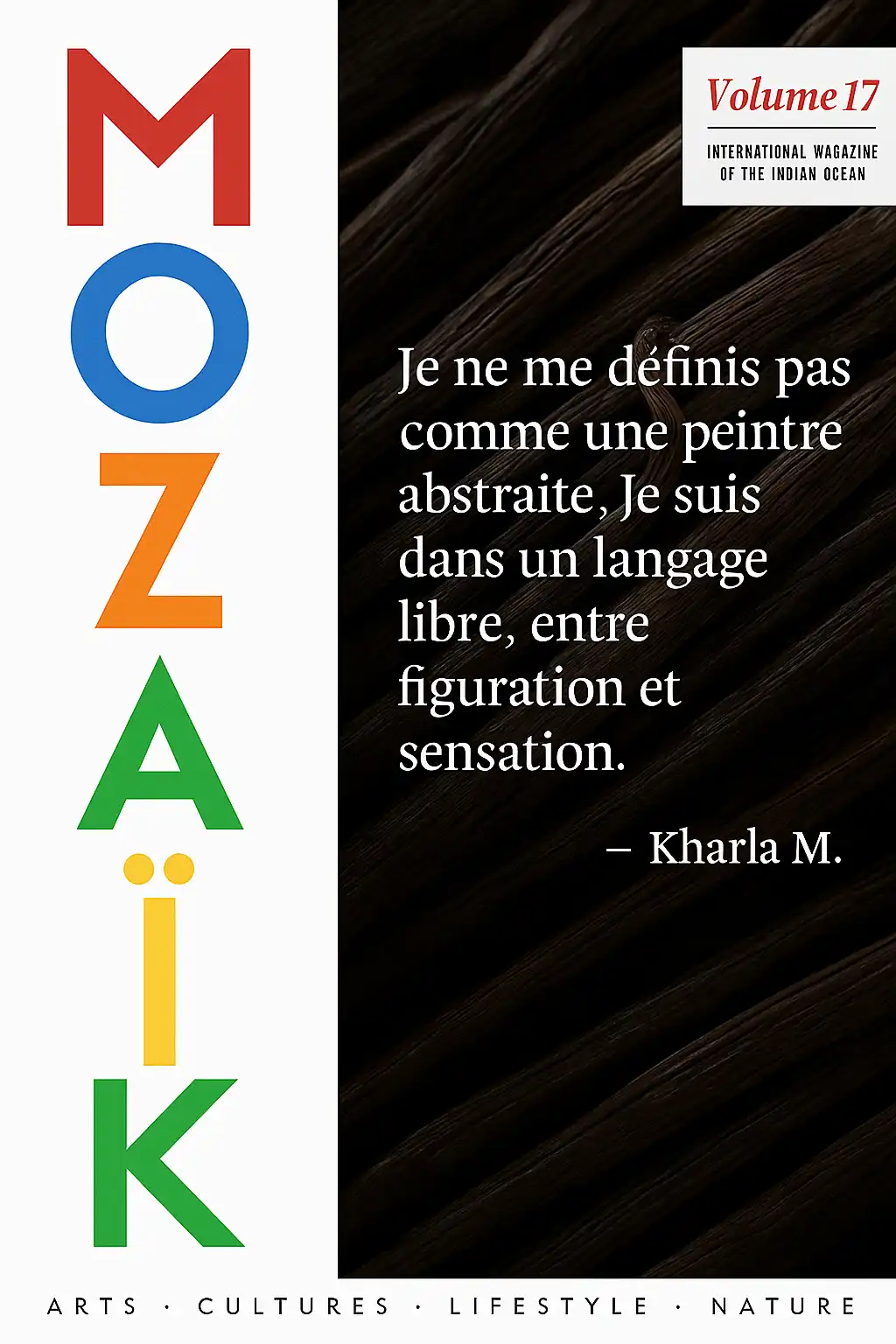 Parution de Kharlamova dans le magazine Mozaïk n°17 – carnet d’atelier artistique et spirituel